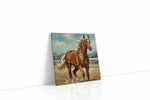 Majestic Gallop in Sunlight horses canvas print gallery-wrapped square canvas studio shot