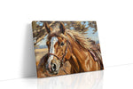 Majestic Gallop in the Breeze horses canvas print, gallery-wrapped, ready to hang