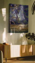 Whispers in the Glade landscape canvas print, on wall, lifestyle preview