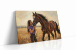 Whispers of the Equestrian Heart horses canvas print, gallery-wrapped, ready to hang