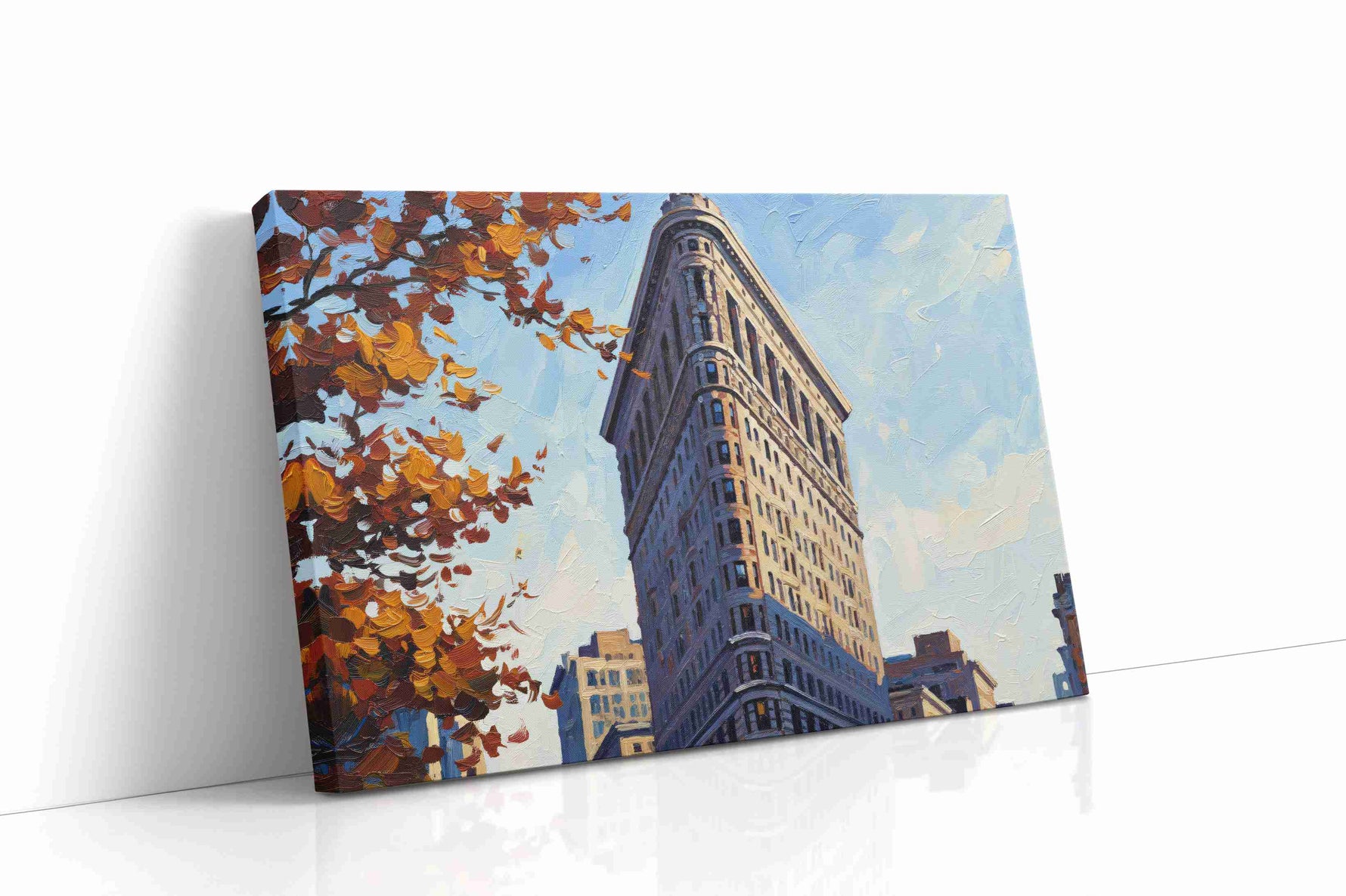 Autumn Elegance on 5th Avenue landmarks canvas print gallery-wrapped landscape canvas studio shot