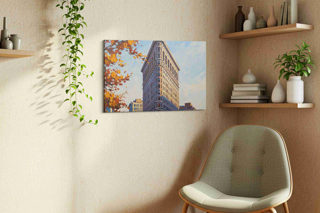 Autumn Elegance on 5th Avenue – landmarks canvas wall art, gallery-wrapped, ready to hang