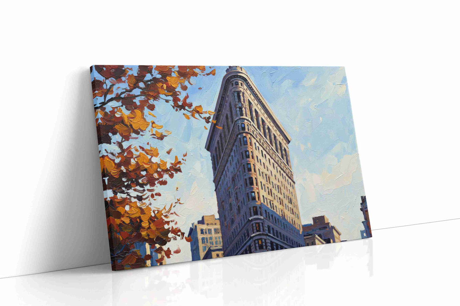 Autumn Elegance on 5th Avenue landmarks canvas print, gallery-wrapped, ready to hang
