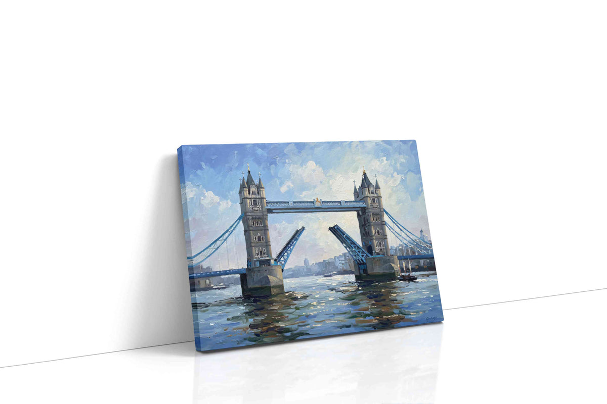 Bridging the Clouds landmarks canvas print gallery-wrapped landscape canvas studio shot