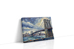 Ethereal Cityscape Crossing landscape canvas print, gallery-wrapped, ready to hang