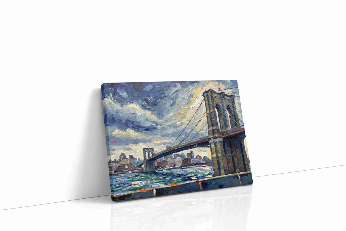 Ethereal Cityscape Crossing landscape canvas print gallery-wrapped landscape canvas studio shot
