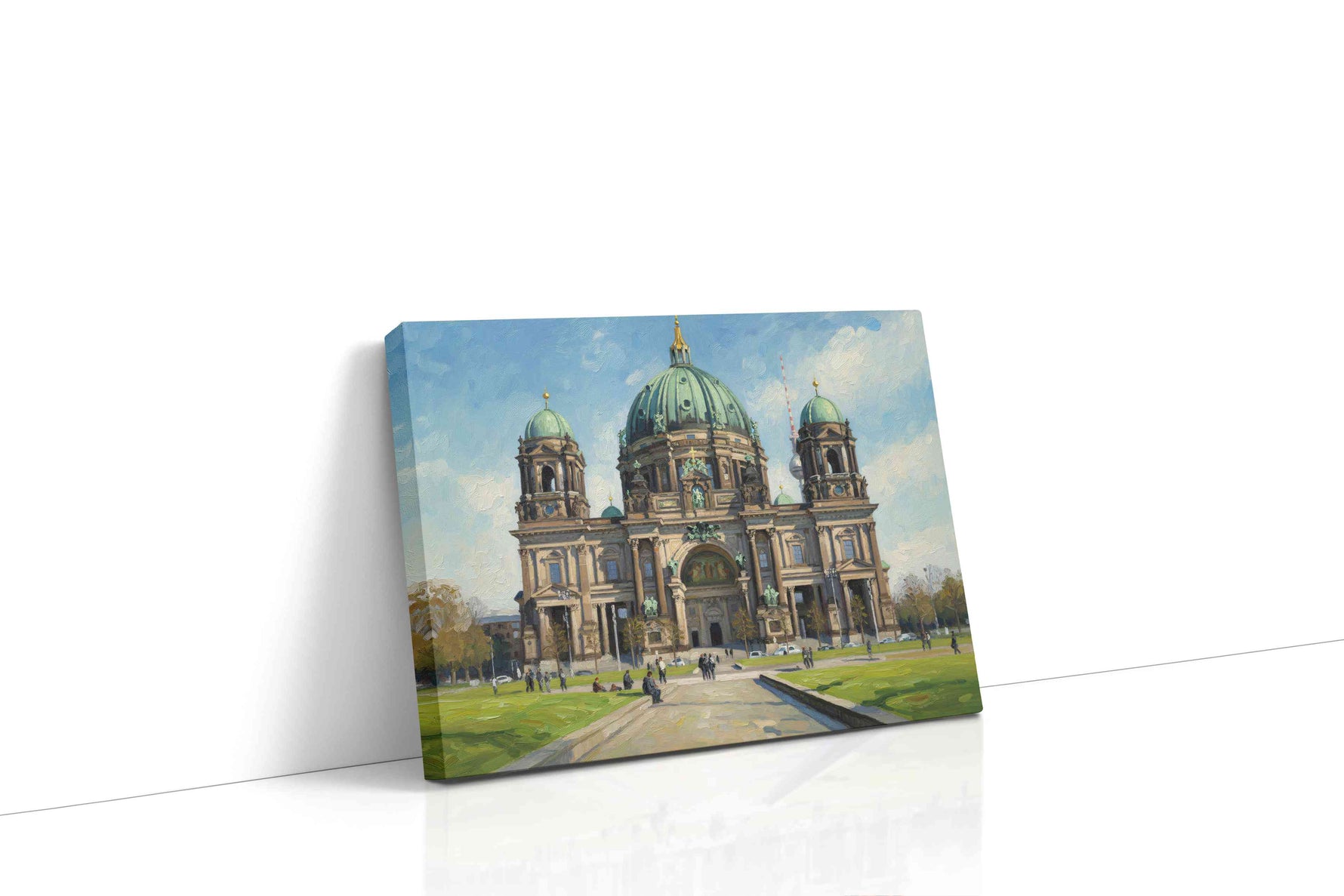 Majestic Dome of History landmarks canvas print, gallery-wrapped, ready to hang
