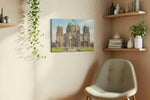Majestic Dome of History landmarks canvas print styled in a living room