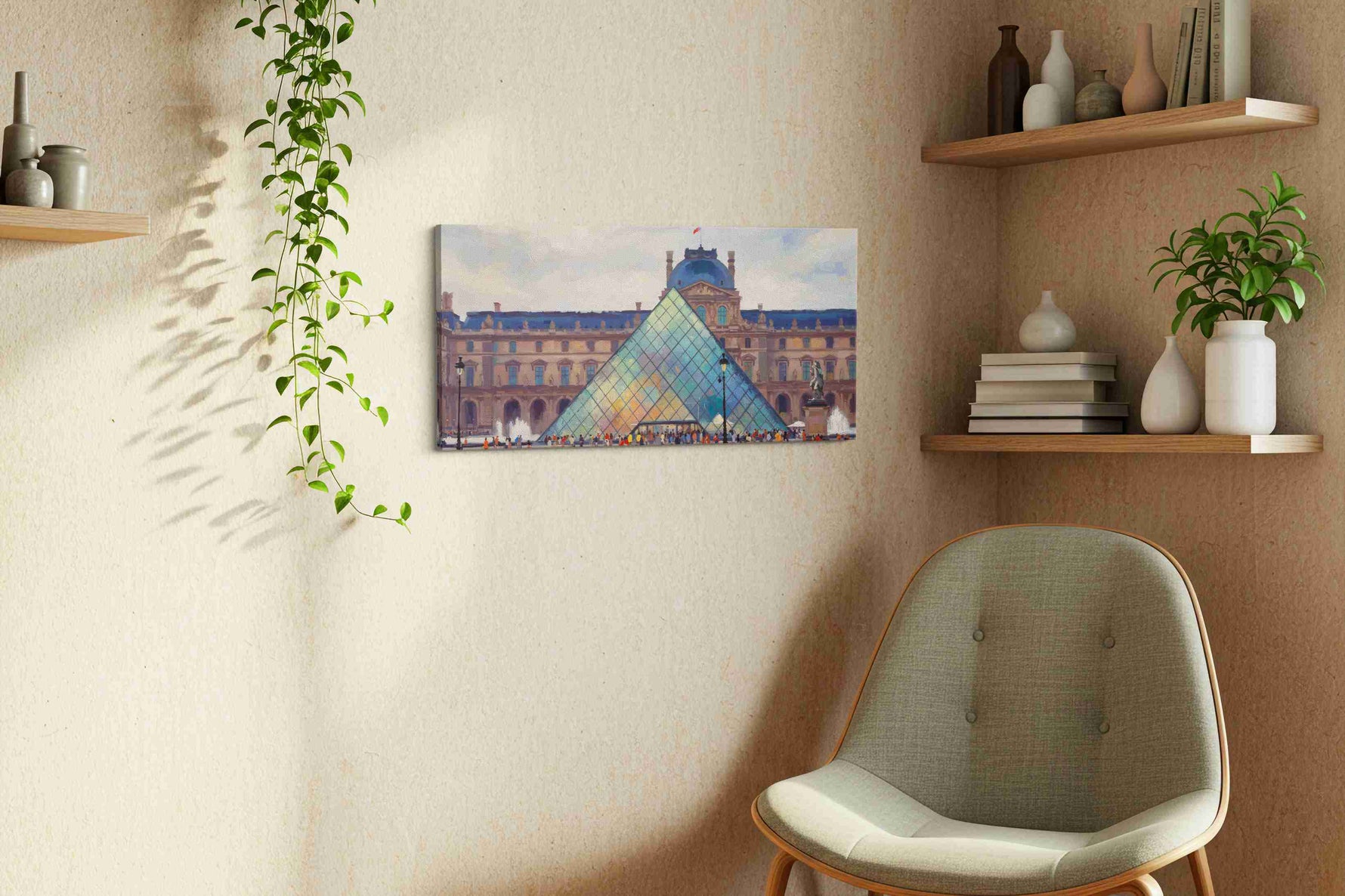 Reflections of History – landmarks canvas wall art, gallery-wrapped, ready to hang