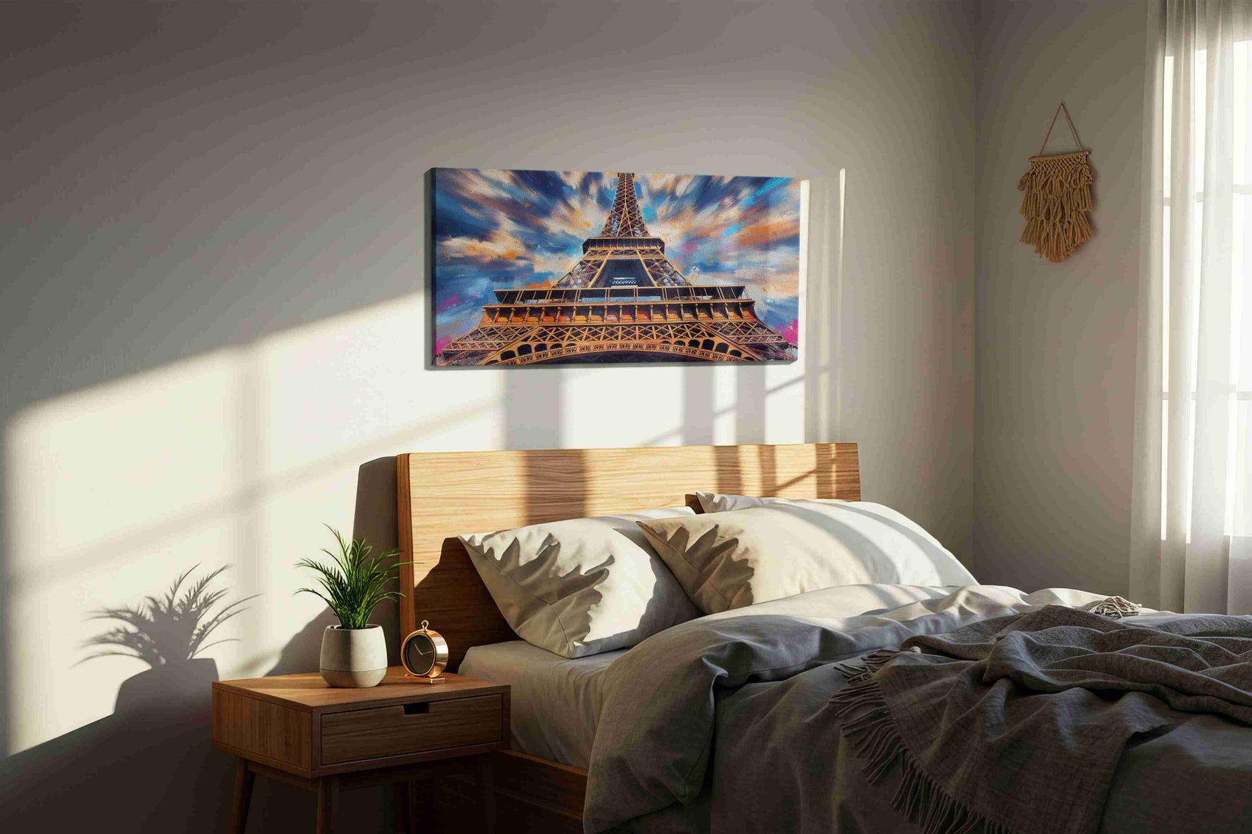 Whirlwind Over Paris – landmarks canvas wall art, gallery-wrapped, ready to hang