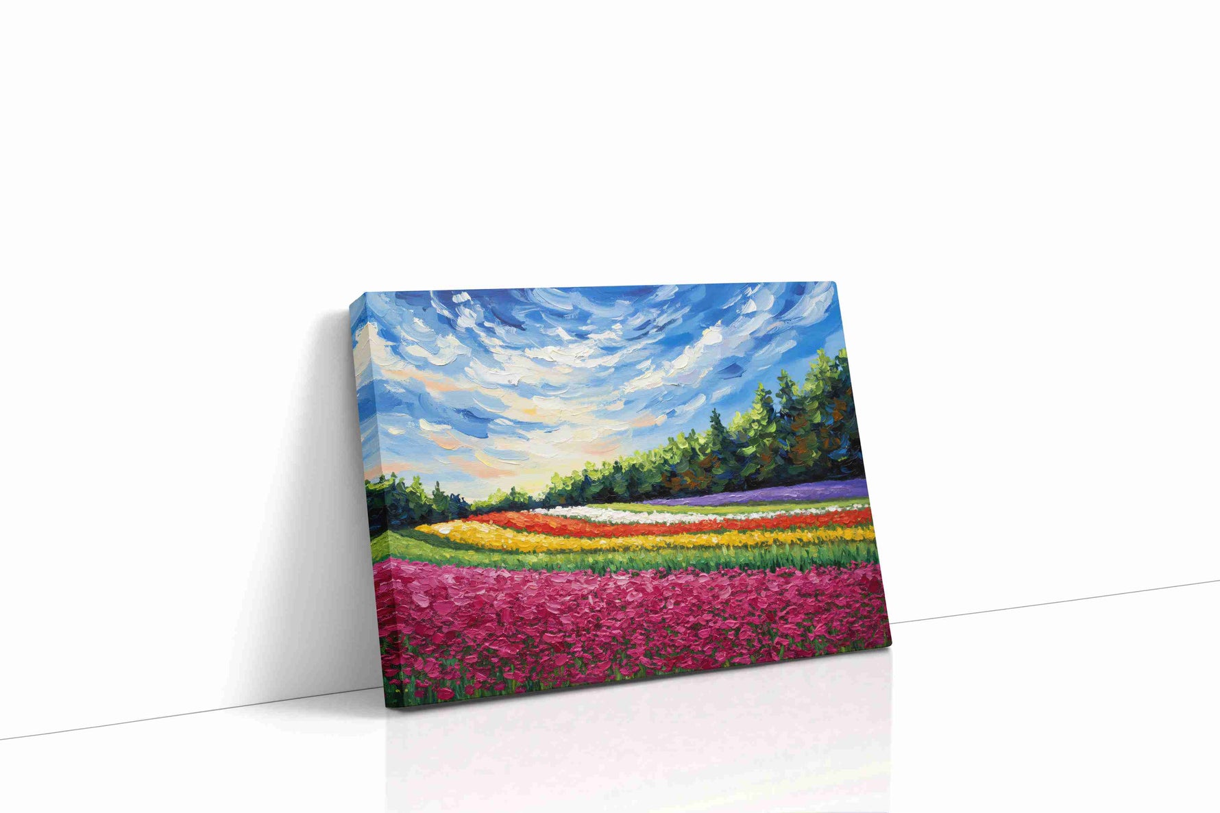 Blossoming Horizons landscape canvas print gallery-wrapped landscape canvas studio shot
