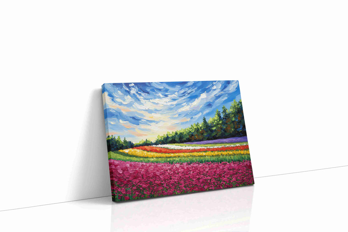 Blossoming Horizons landscape canvas print, gallery-wrapped, ready to hang