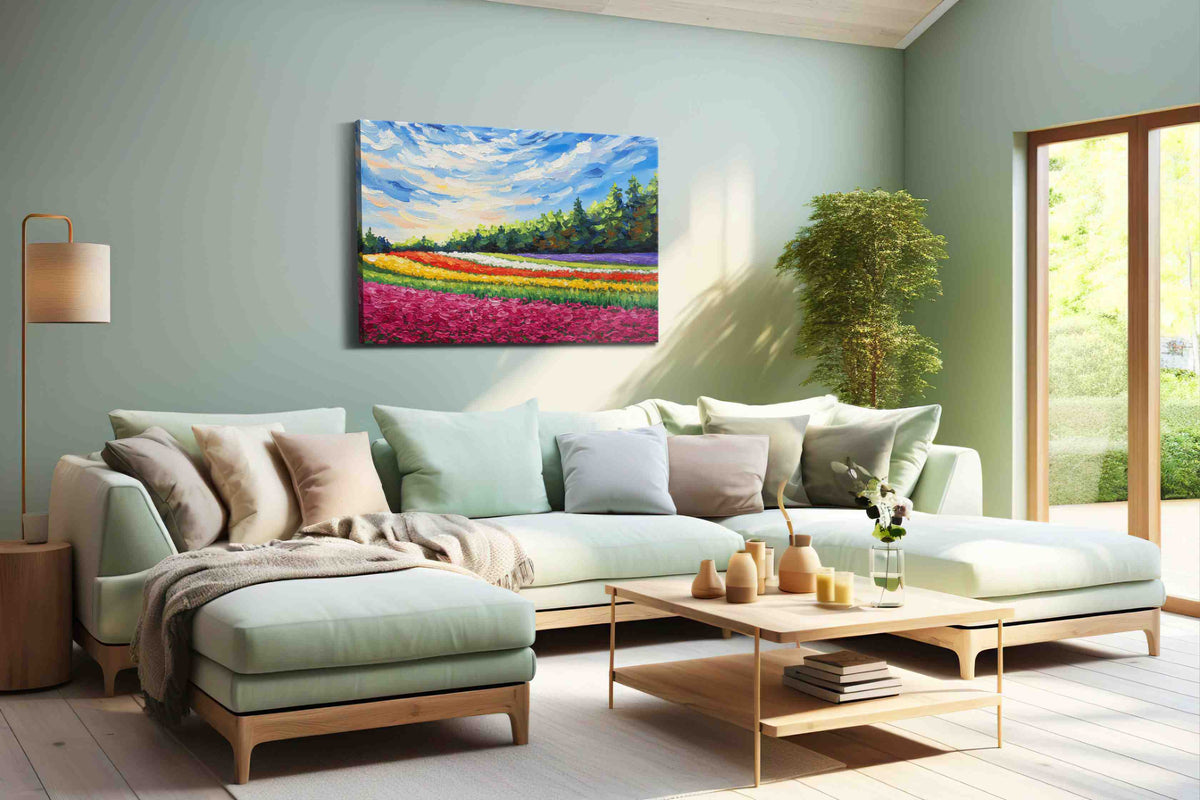 Blossoming Horizons – landscape canvas wall art, gallery-wrapped, ready to hang