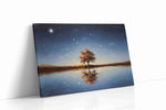Celestial Reflection Symphony landscape canvas print, gallery-wrapped, ready to hang