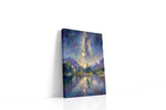 Celestial Reflections at Dusk landscape canvas print, gallery-wrapped, ready to hang