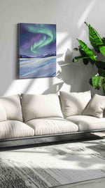 Celestial Symphony landscape canvas print, on wall, lifestyle preview