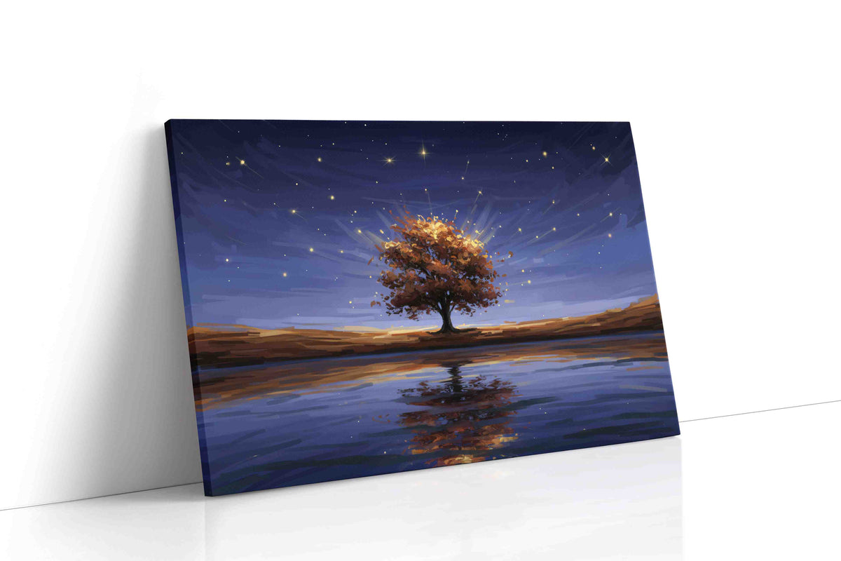 Celestial Symphony of Autumn landscape canvas print gallery-wrapped landscape canvas studio shot