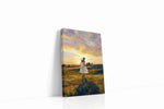 Chasing the Golden Horizon landscape canvas print gallery-wrapped portrait canvas studio shot