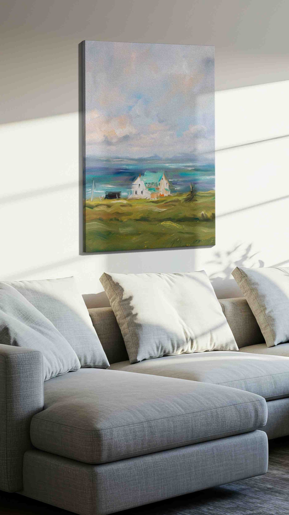 Coastal Serenity Symphony – landscape canvas wall art, gallery-wrapped, ready to hang