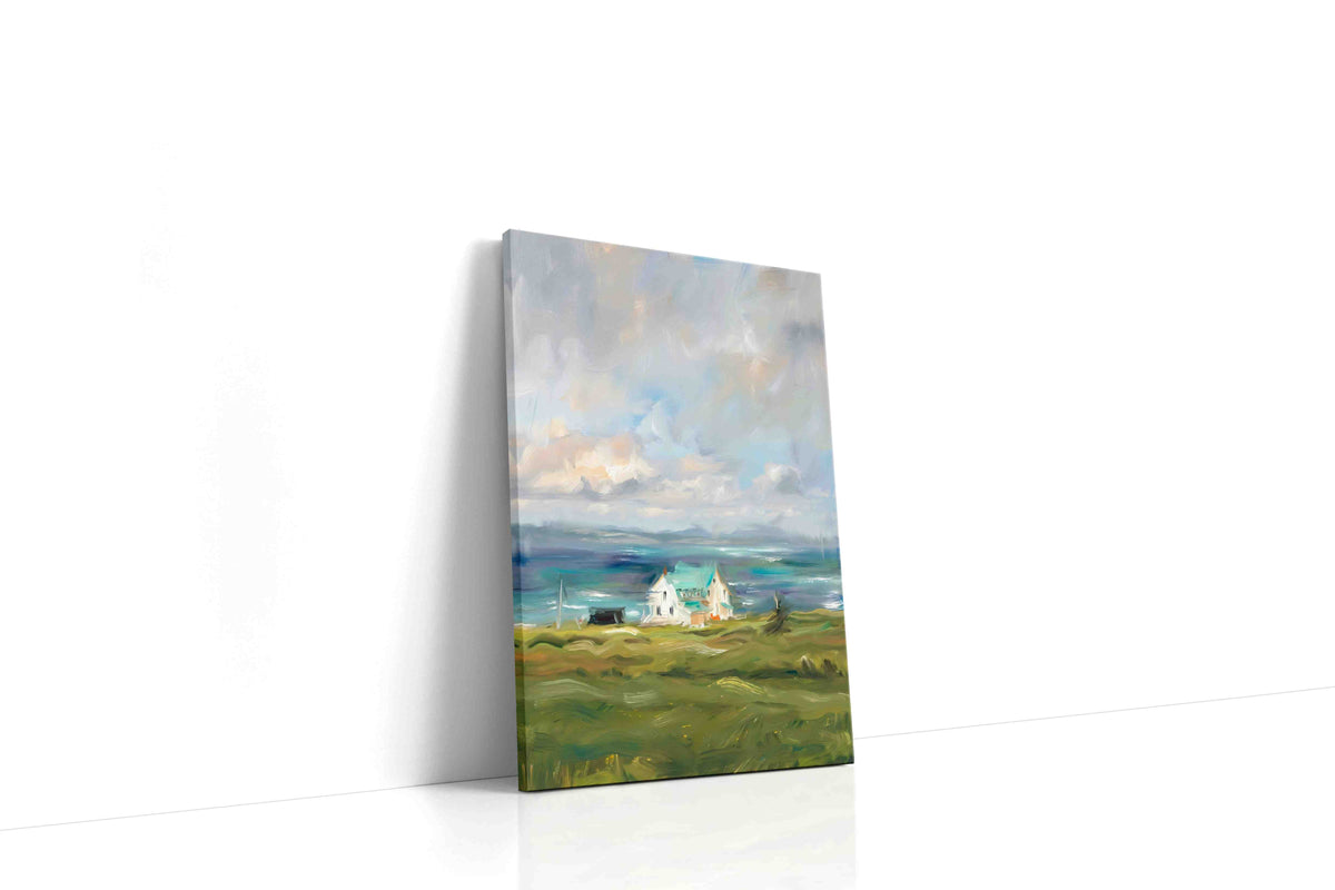 Coastal Serenity Symphony landscape canvas print, gallery-wrapped, ready to hang