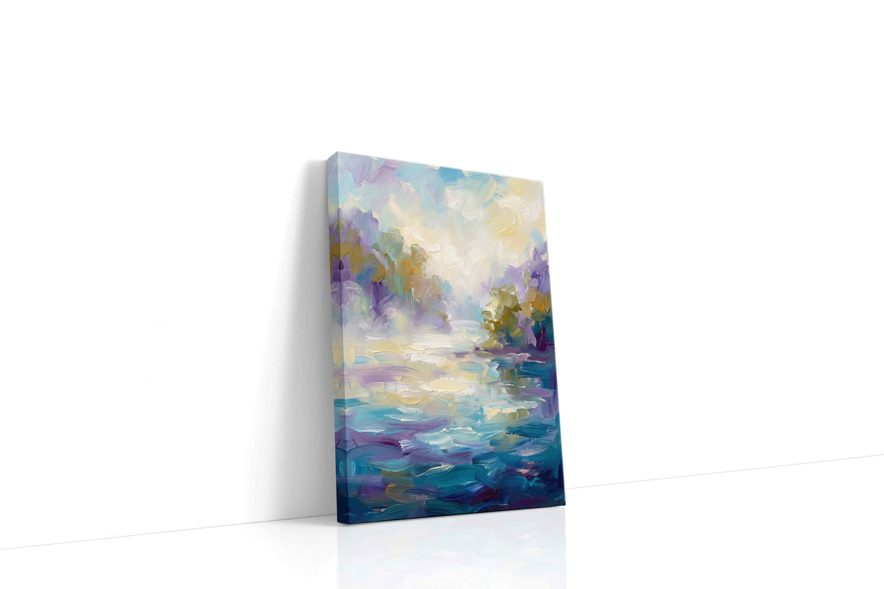 Dreams of a Misty Morning landscape canvas print, gallery-wrapped, ready to hang