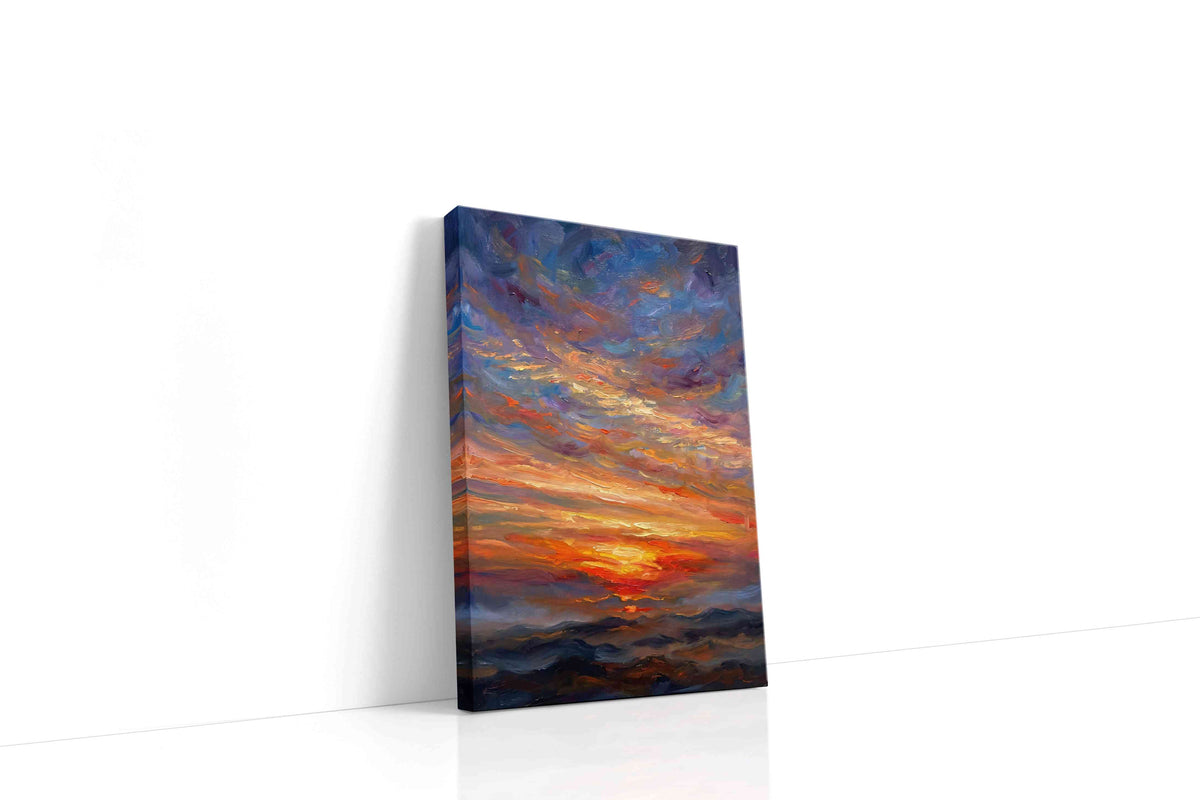 Embers of the Horizon landscape canvas print, gallery-wrapped, ready to hang