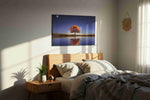 Eternal Autumn Reflections landscape canvas print, displayed in a bedroom