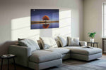 Eternal Autumn Reflections landscape canvas print styled in a living room