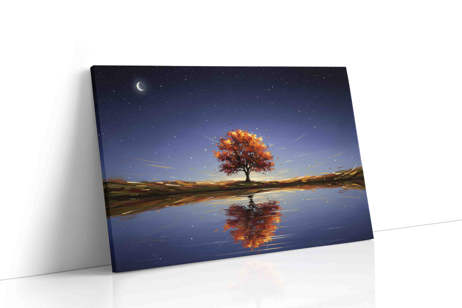 Eternal Autumn Reflections landscape canvas print, gallery-wrapped, ready to hang