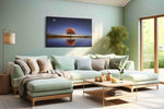 Eternal Autumn Reflections landscape canvas print, hanging on wall
