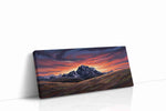 Eternal Twilight Peaks mountain canvas print, gallery-wrapped, ready to hang
