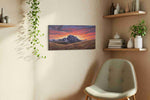 Eternal Twilight Peaks – mountain canvas wall art, gallery-wrapped, ready to hang
