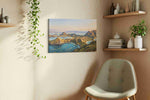 Eternal Vista landscape canvas print, displayed in a living room
