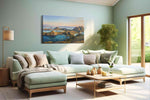 Eternal Vista landscape canvas print, hanging on wall