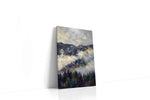 Ethereal Mountain Mist landscape canvas print gallery-wrapped portrait canvas studio shot