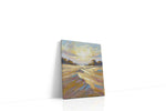 Golden Horizon Symphony landscape canvas print gallery-wrapped portrait canvas studio shot