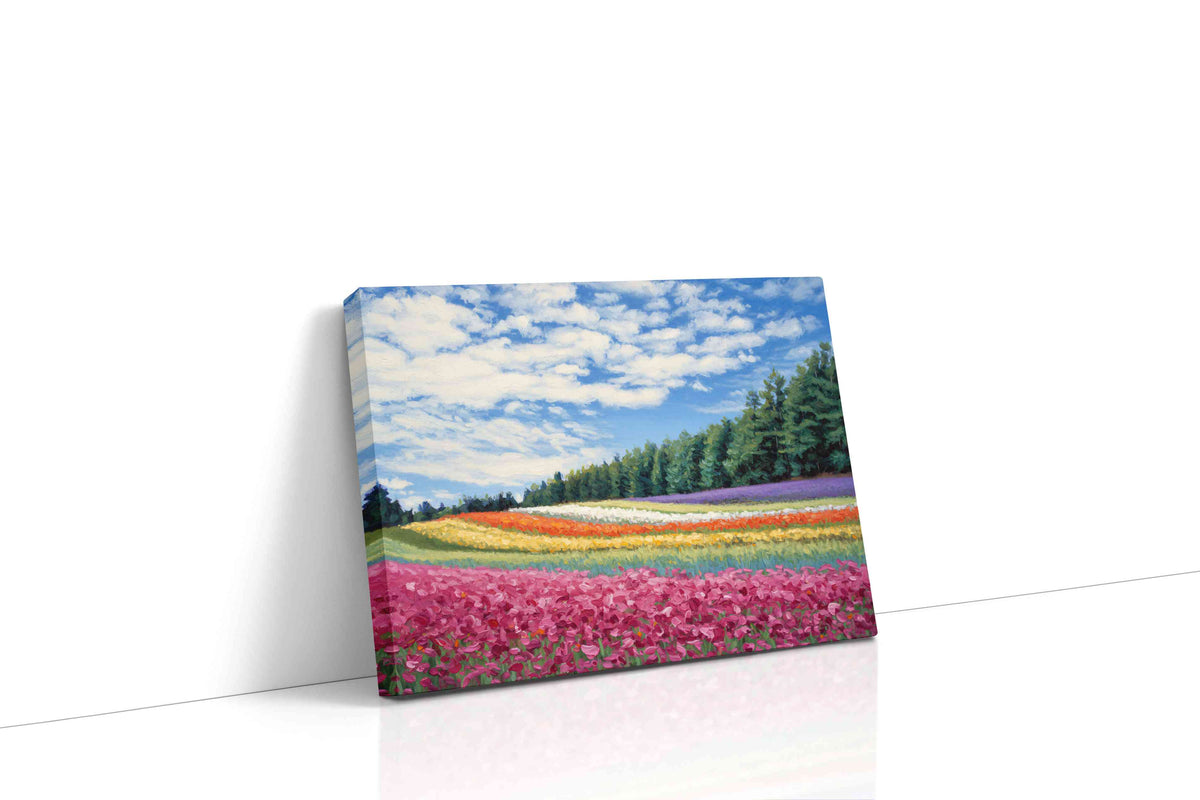 Harmony of Blooms landscape canvas print gallery-wrapped landscape canvas studio shot