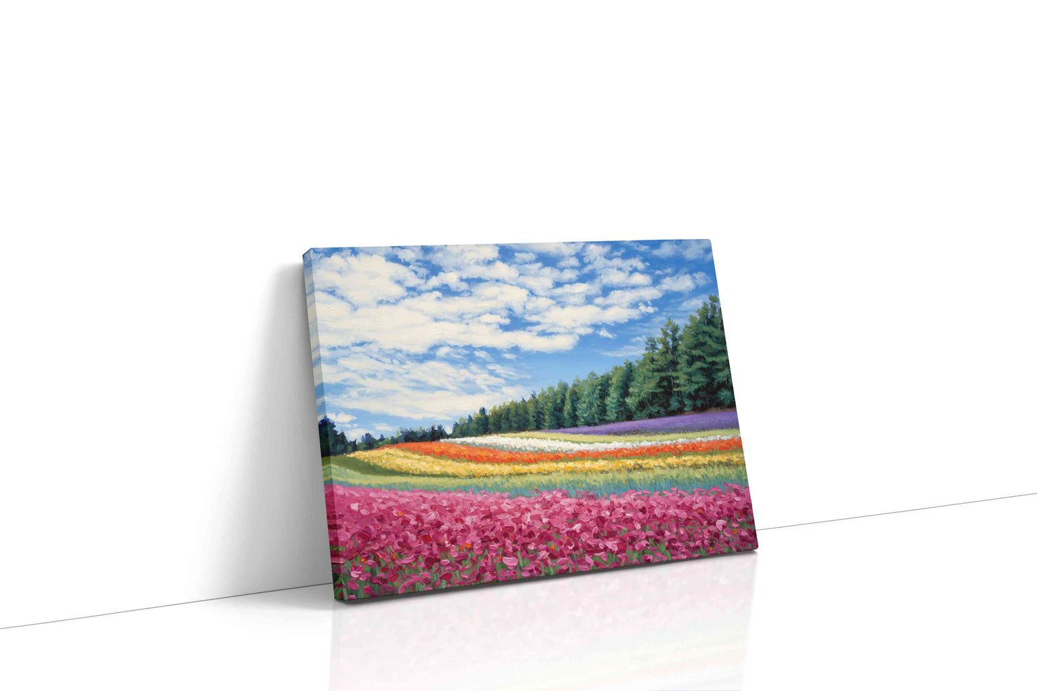 Harmony of Blooms landscape canvas print, gallery-wrapped, ready to hang