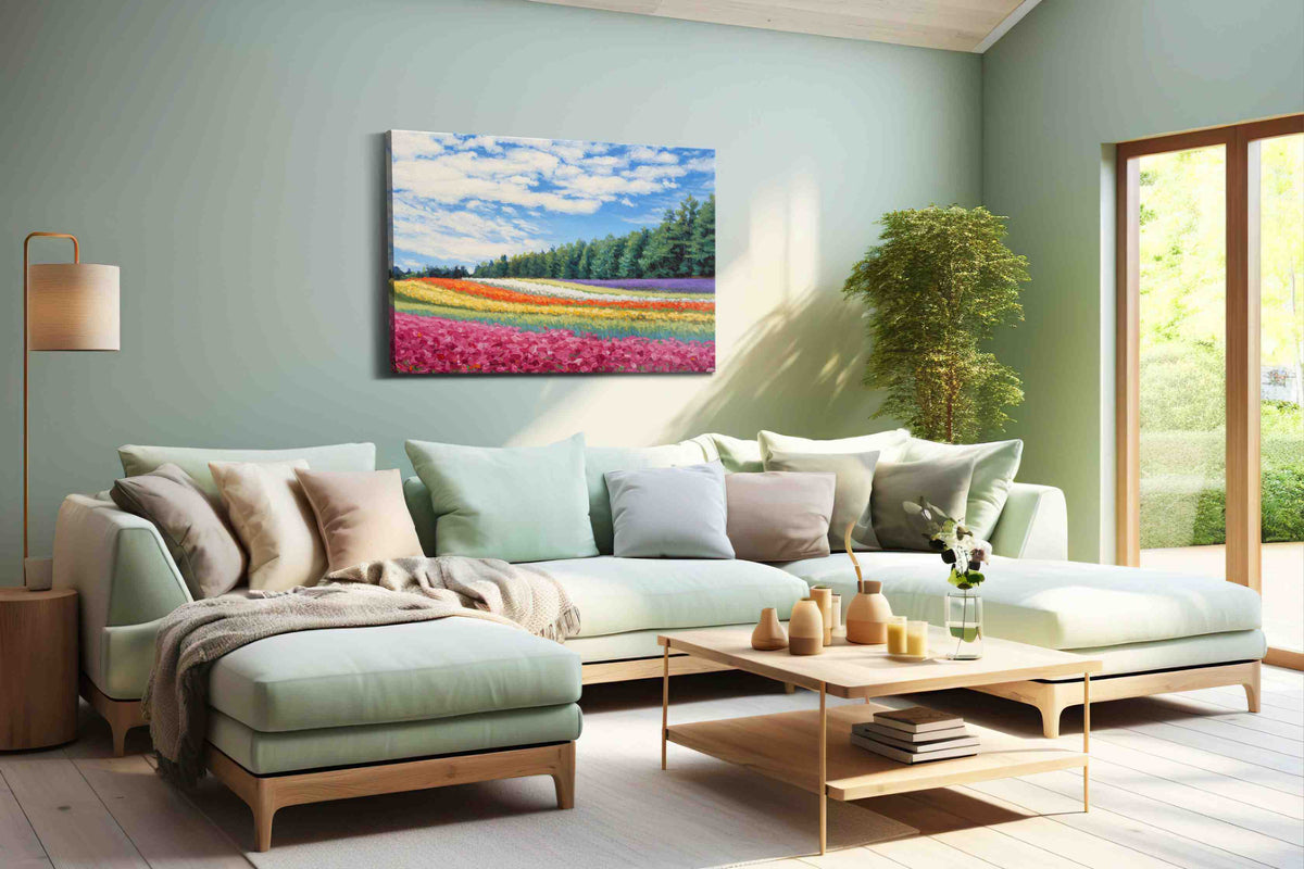 Harmony of Blooms – landscape canvas wall art, gallery-wrapped, ready to hang