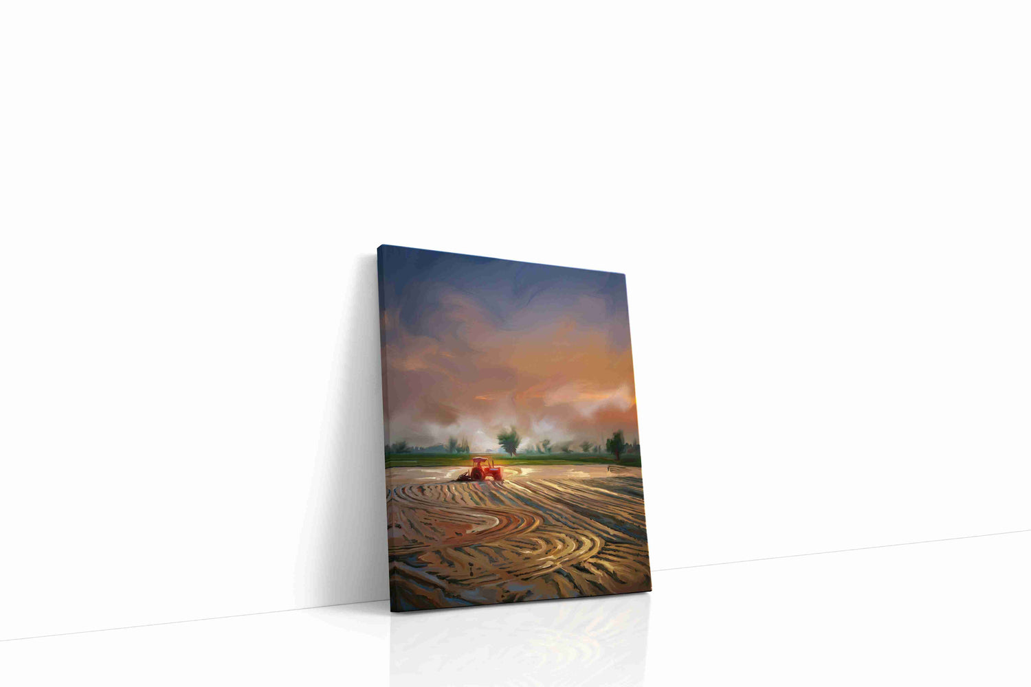 Harvest Dreams at Dusk landscape canvas print, gallery-wrapped, ready to hang