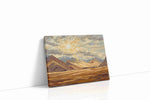 Journey Through the Golden Peaks landscape canvas print gallery-wrapped landscape canvas studio shot