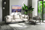 Lavender Horizon Bliss landscape canvas print, on wall, lifestyle preview