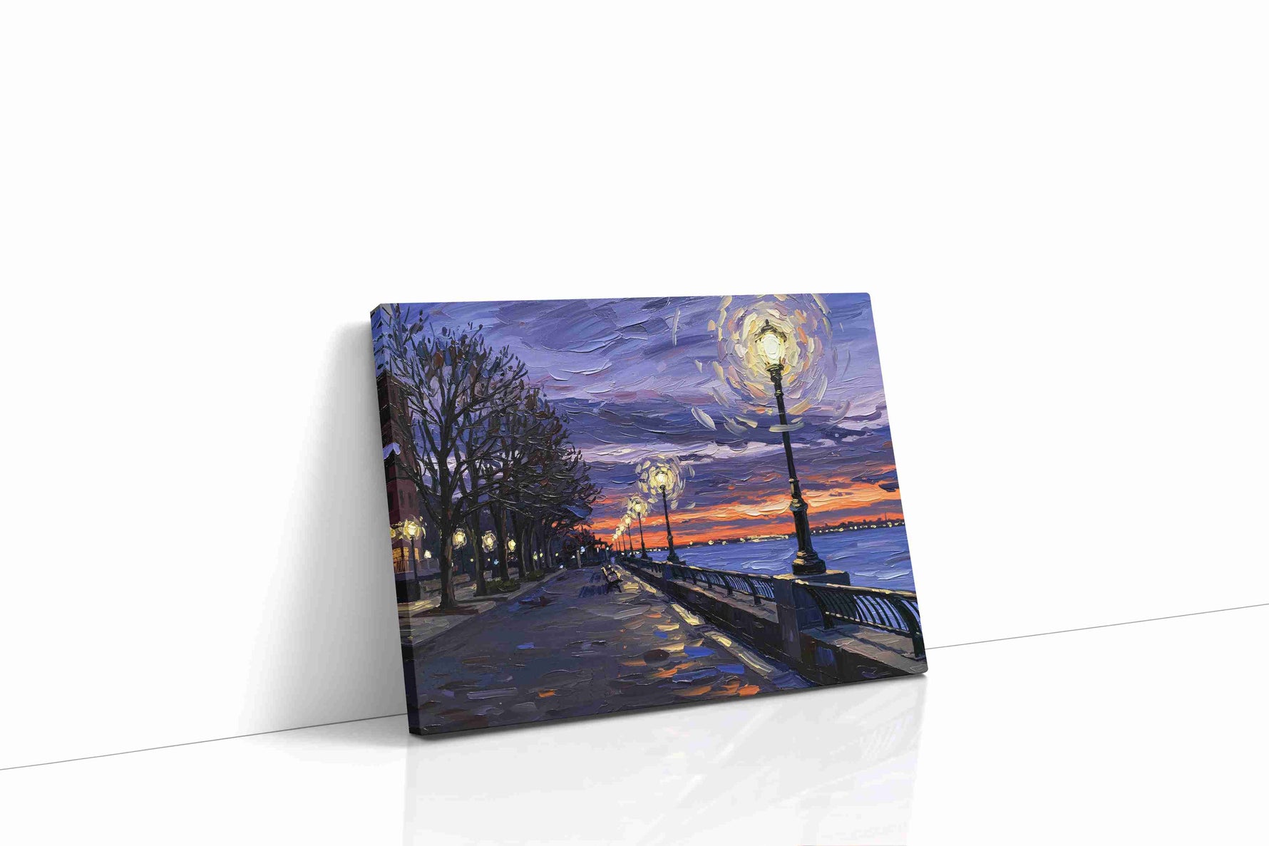 Luminous Twilight Serenity landscape canvas print gallery-wrapped landscape canvas studio shot