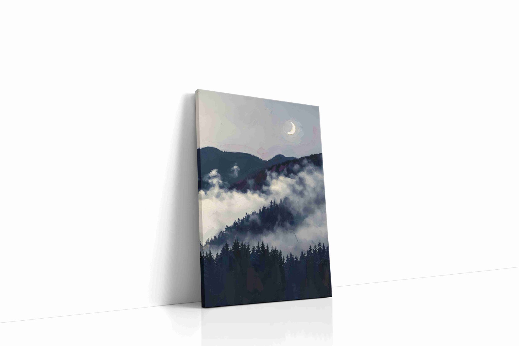 Mystical Mountain Veil landscape canvas print, gallery-wrapped, ready to hang