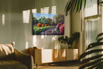 Pathway of Blossoms landscape canvas print in a contemporary interior mockup