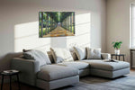 Pathway to Serenity landscape canvas print, displayed in a living room
