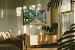Pathway to Serenity landscape canvas print in a contemporary interior mockup