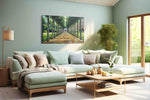 Pathway to Serenity landscape canvas print, hanging on wall