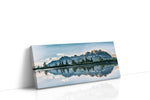Reflections of the Peaks landscape canvas print gallery-wrapped landscape canvas studio shot