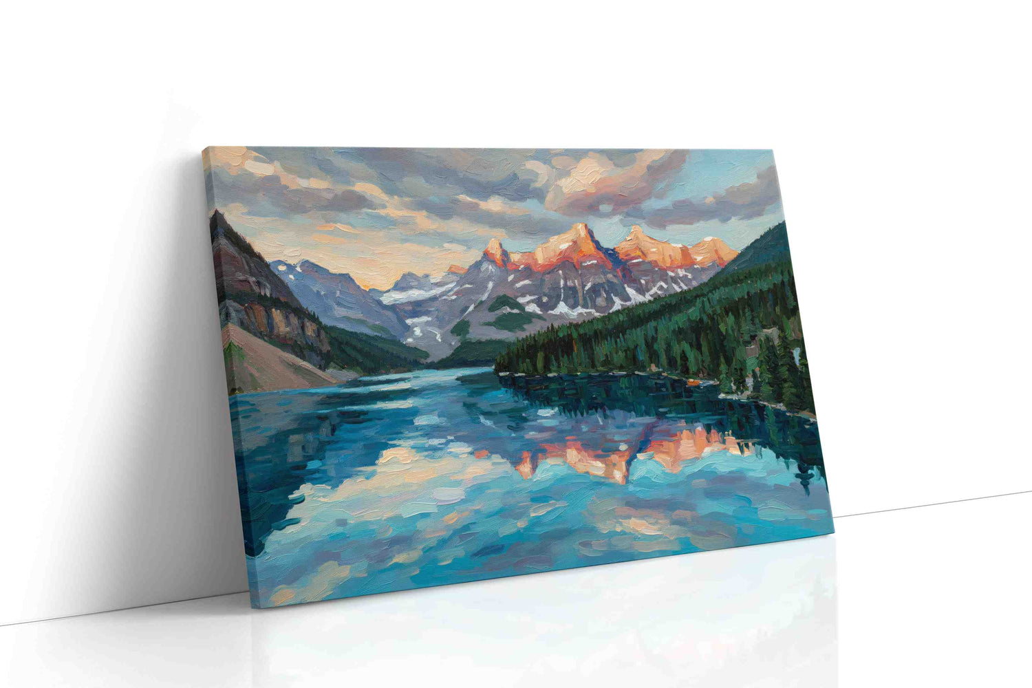Serenade of Alpine Reflections landscape canvas print, gallery-wrapped, ready to hang